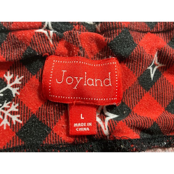 Joyland Pajama Bottoms 2 Pair Snowflake/Dog Stretch Women's Size Large - Picture 7 of 8